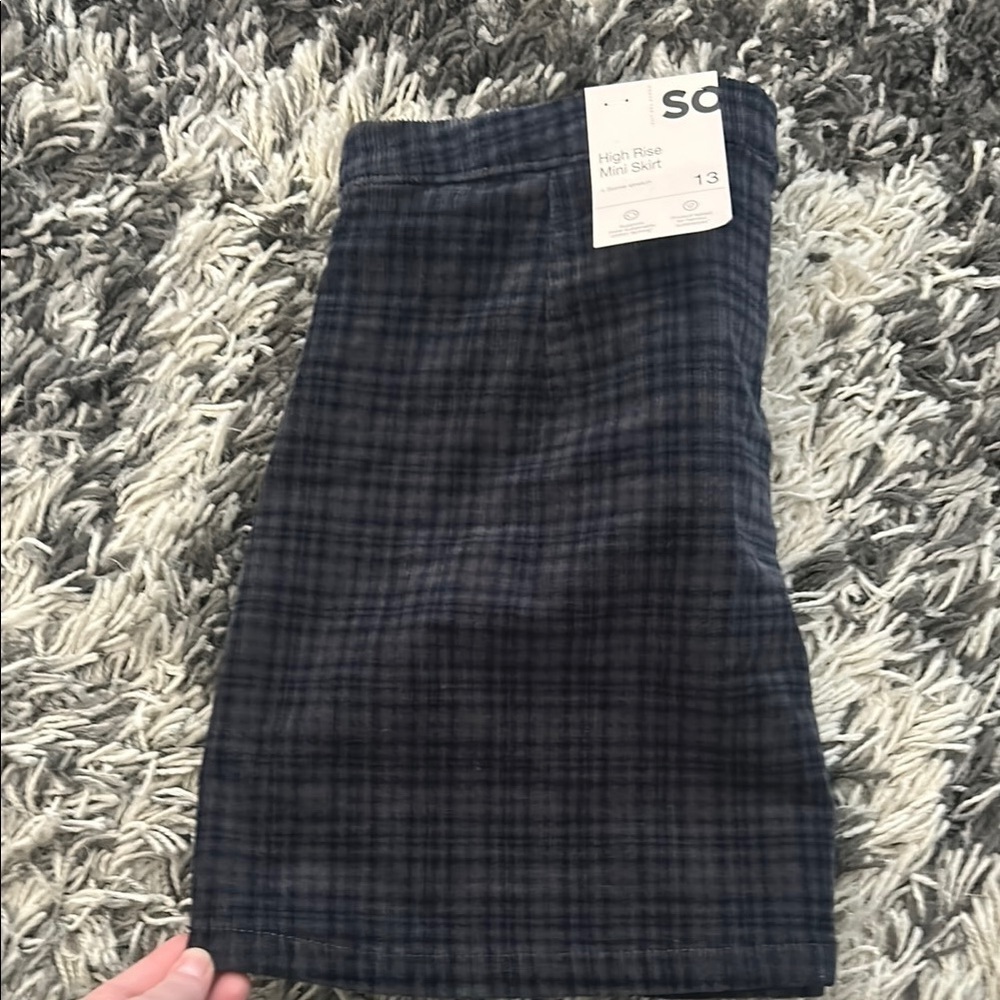 Black Mini Pencil Skirt with Tie Front - Picture 4 of 8